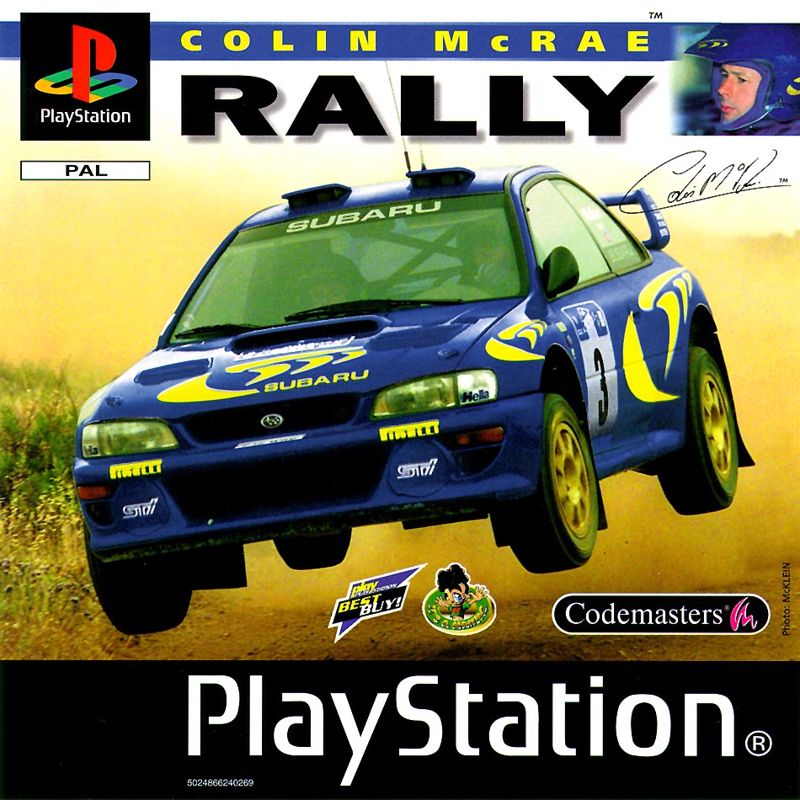 Colin McRae Rally box art for Playstation